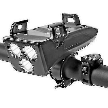 Imagem de Ferramentas de bicicleta 2000mah preto 4 em 1 luz de bicicleta à prova