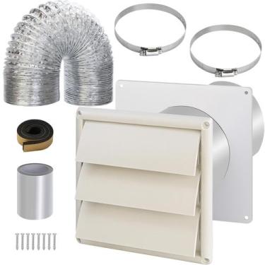 Imagem de Kit de ventilação do secador JIANBENKJ Placa de parede com conector de