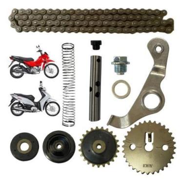 Imagem de Kit Tensor Coroa Corrente Comando Biz 110i Pop 110i - CATIMOTO