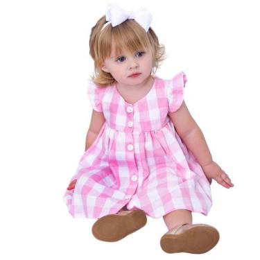 Imagem de Vestido de Bebê Menina Infantil Florido Algodão Mundo Nina - MUNDO NIN