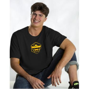 Imagem de Camiseta Algodão Preta Manga Curta Natan por Aí Abelha