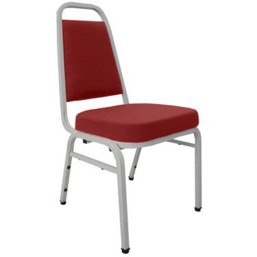 Imagem de Cadeira Empilhável para Auditórios Linha Hotel Plus Vermelho