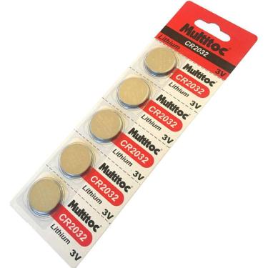 Imagem de Bateria Lithium Cr2032 3v Multitoc Cartela com 5 Unidades