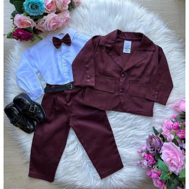 Imagem de Conjunto Miss Cherry Social Terno - Blazer Marsala Completo, 10