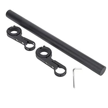 Imagem de GLOGLOW Suporte Durável de Extensor de Alça de Liga de Alumínio de Alumínio, Barra de Montagem Em Farol Preta de 30 Cm de Bicicleta Com Fixação Dupla, Adequada para 22.2-31,8 Mm Guia