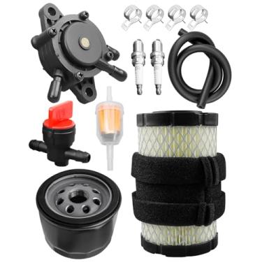 Imagem de Kit de manutenção do motor adequado para John Deere Z355E Z345M Z355R Z345R Z225 Z235 Z345 E120 LT150 116.8 cm 121.9 cm 17.5Hp 19.5Hp 20Hp 21Hp, óleo do filtro de ar da bomba de combustível Filtro com