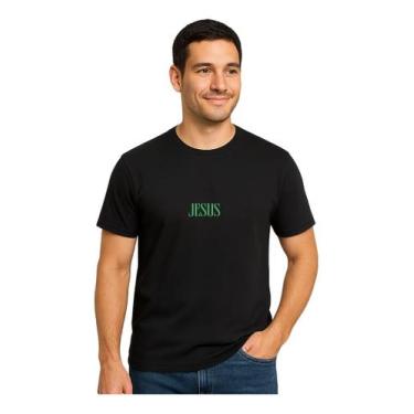 Imagem de Camiseta Masculina Algodão Cristã Fé Religião Gospel Jesus - Evangélic