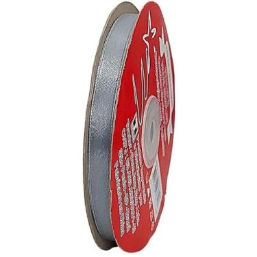 Imagem de TRADER, Fita De Cetim Trader 15mm N°3 Com 50 Metros, COR 003 CINZA CLARO