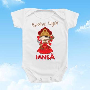 Imagem de Body de Bebê Roupinha Menino Menina Presente Mimo Frase Orixa Iansã Re