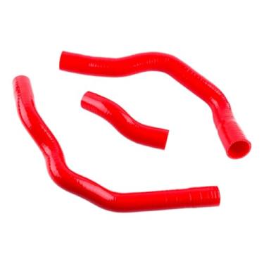 Imagem de XAJINGSU Kit de mangueira de refrigeração de radiador de silicone compatível com BMW Mini Cooper S JCW W11 1.6 R52 / 2001-2006 BMW R53 3 peças 11 cores (vermelho)