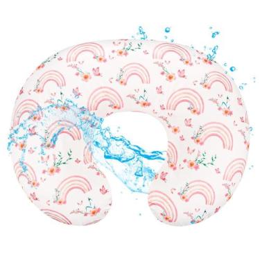 Imagem de Fronha Hooyax Baby Capa de enfermagem impermeável Rainbow