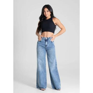 Imagem de Calça Jeans Feminina Wide Leg - 281153