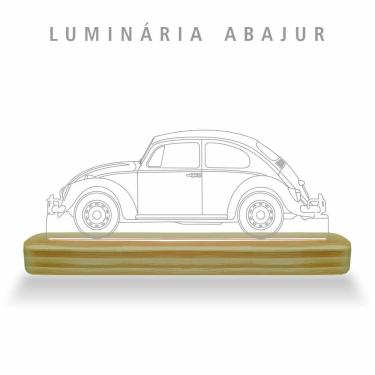 Imagem de Luminária De Mesa Abajur Rgb Colorida - Fusca