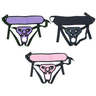 Imagem de Cinta Peniana Strap-On para Pênis ou Dildo Ajustavel Colors 60cm até 1