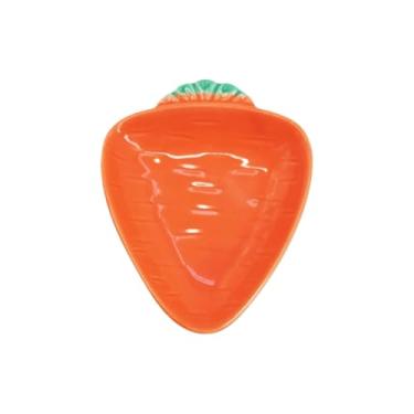 Imagem de Molho de cerâmica em forma de cenoura, mini pratos de aperitivo fofos para molho de soja, condimentos, sushi, molhos de mergulho, utensílios de mesa divertidos para crianças e família