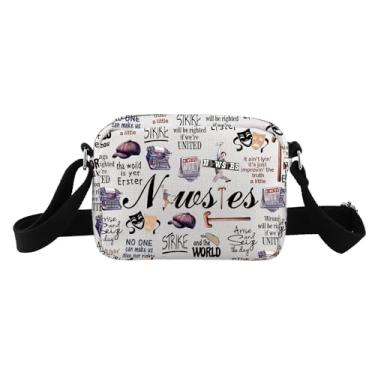 Imagem de TSOTMO Bolsa tiracolo para amantes de teatro, presente musical, teatro, drama, presente para mulheres, irmã, Ne Strike Hb, Tendência