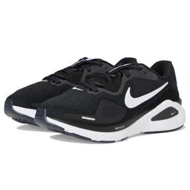 Imagem de Nike Tênis feminino Structure 26, Preto/Branco/Cinza Lobo/Prata Metálica, 6.5 X-Wide