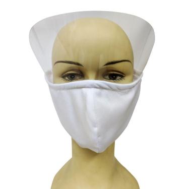 Imagem de Mascara Facial Face Shield Respingos Protetor Viseira Epi
