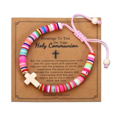 Imagem de Stocking Stuffers Pulseira Cruz Presentes Cristãos para Mulheres Neta Cunhada Irmã Sobrinha Aniversário Dia dos Namorados Batismo Primeira Comunhão Confirmação Páscoa Formatura Natal, Small, Diamante