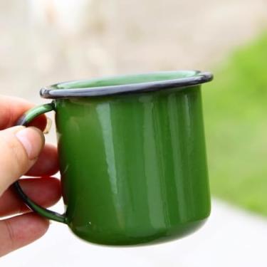 Imagem de Canecas Esmaltada Xícara Cafezinho 160ml (VERDE)