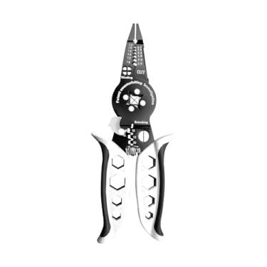 Imagem de Gralara Alicate decapador de fios, alicate de eletricista, multifuncional versátil para agarrar e remover parafusos.