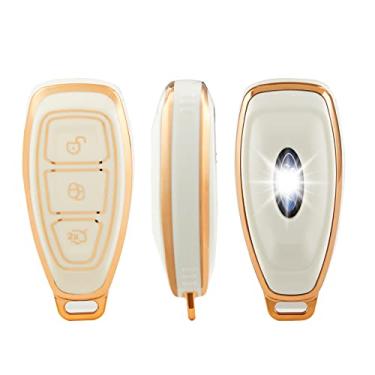 Imagem de Nova capa para chave inteligente de carro TPU para Ford Focus 3 4 ST Mondeo MK3 MK4 Fiesta Fusion Kuga Ecosport Protect Fob Acessórios