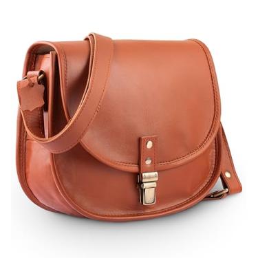 Imagem de Bolsa tiracolo de couro para meninas adolescentes e mulheres jovens, bolsa lateral transversal vintage