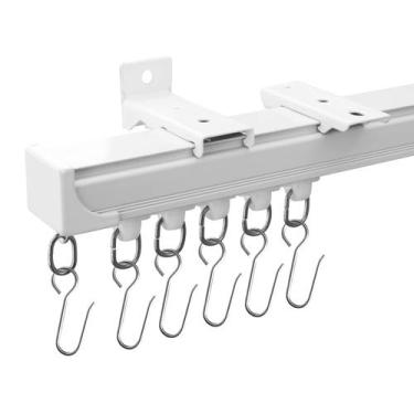 Imagem de Cortain Track MakeFeile para montagem em teto/parede Heavy-Duty White