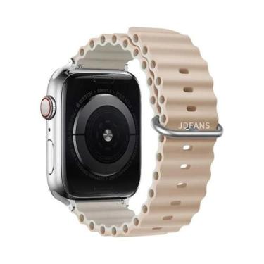 Imagem de Pulseira De Silicone Ocean Band Para Apple Watch Ultra Série 10 9 8 7 