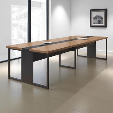 Imagem de Mesa Reunião Grande 8 Lugares 3,60m Noce Preto