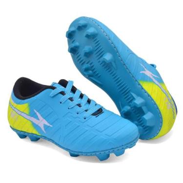 Imagem de Chuteira Infantil Campo Grama natural Futebol com travas, 28 ao 33, Co