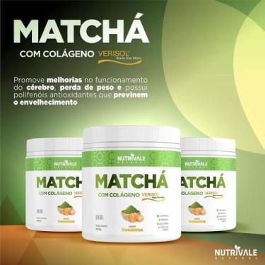 Imagem de Matchá com colágeno 200g - NUTRIVALE, TANGERINA