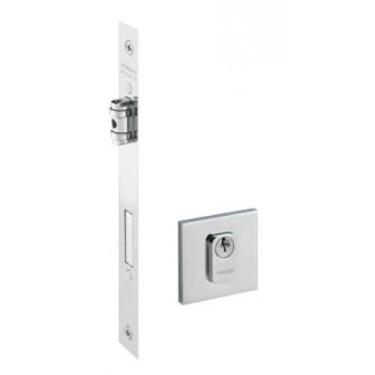 Imagem de Fechadura Porta Pivotante Rolete Roseta Quadrado 464 Cromado 54021512 