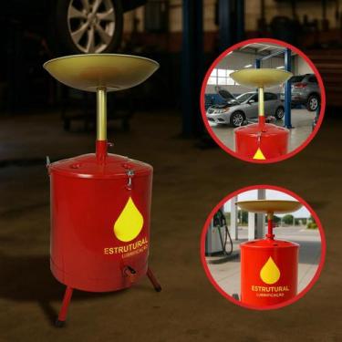 Imagem de Pingadeira de Oleo 35L com Coador Bandeja de Aço e Altura Regulável - 