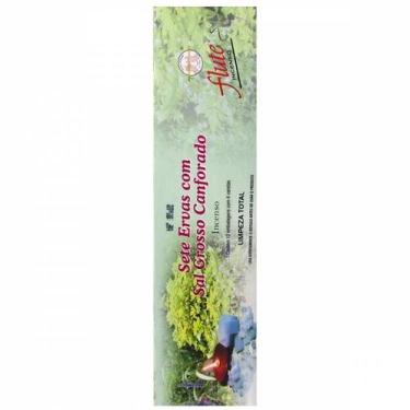 Imagem de Incenso Flute de Jardim Gigante 49cm - Sete Ervas com Sal Grosso Canfo
