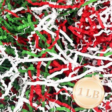 Imagem de Zankubom Enchimento de papel cortado enrugado de 500 g ótimo para embrulhar presentes, enchimentos de cestas, aniversário, embrulho de presente, aniversário, decoração de festa de Natal de Halloween