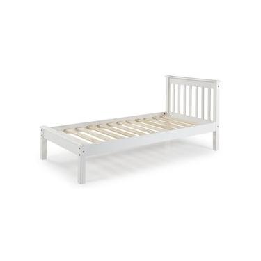 Imagem de Cama de Solteiro Habitual - Branco - Para colchão 88x188 - Meu Móvel de Madeira Branco
