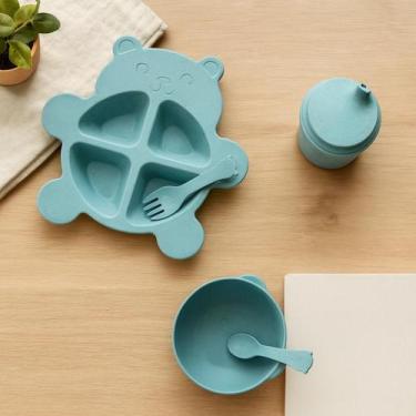 Imagem de Kit Completo Introdução Alimentar Urso Azul Bebê Ecológico - LYOR