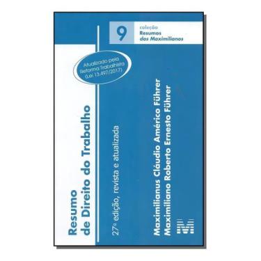 Imagem de Resumo (09) Direito do Trabalho - 27Ed/18 - MALHEIROS EDITORES, Sortid