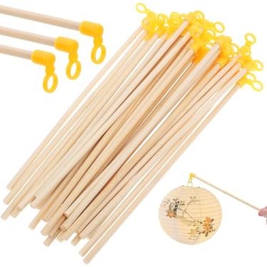 Imagem de Housoutil 35 Peças De Bastões Para Pendurar Em Alça Lanterna, Poste Lanterna Madeira, Acessórios A Granel Artesanato Faça Você Mesmo, Decoração Festa Casamento Halloween