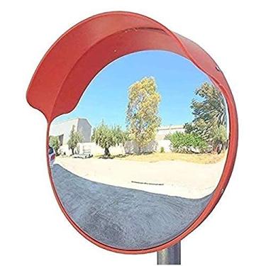 Imagem de FAFACAI Espelho de trânsito, espelho convexo, convexo, para uso externo, grande angular, rodovia, estrada, espelho, retroverso, retrovisor, espelho giratório