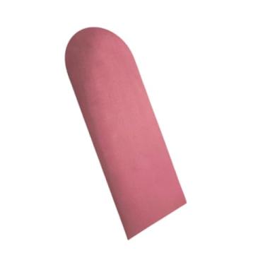 Imagem de Kit 15 Cabeceiras Nuvem Estofada Para Cama Box Casal Queen King | MDF + Suede + Fita 3M(ROSA,7)