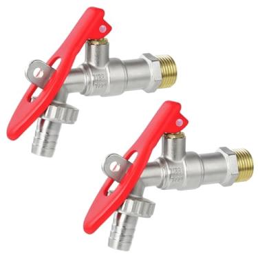 Imagem de Torneira de Metal Com Porta Cadeado Para Jardim Quintal Tanque 1/2" | Fertak | Kit 02 Un