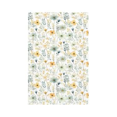 Imagem de Naiqadnehz Placa de cobertura para interruptor de luz, branco quente, aquarela, floral, 1 grupo, sem dispositivo, placa de parede em branco, capas de placa de interruptor, capa de tomada elétrica para