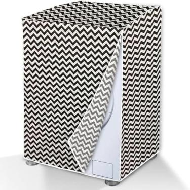 Imagem de Capa para Máquina de Lavar, PVC e Poliéster Laminado, Tamanho M, 2 Peças, Compatível com Consul Facilite 10kg 11kg 12kg, Brastemp 10kg 11kg, Colormaq 11kg