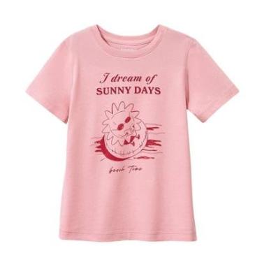 Imagem de Blusa Hering Infantil Menina Manga Curta Com Estampa-Feminino