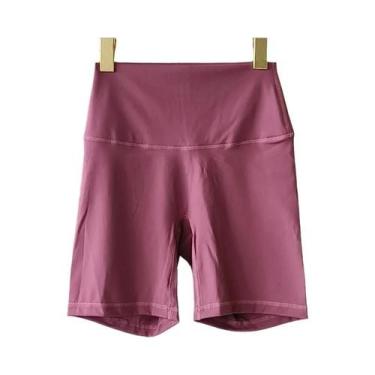 Imagem de Shorts De Yoga Femininos De Cintura Alta, Ajuste Slim, Levanta O Bumbu