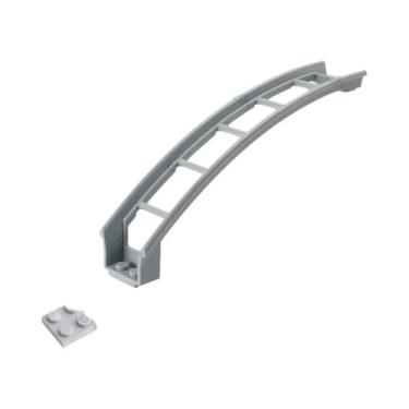 Imagem de Trilhos De Montanha-Russa Cinza 10pcs Peças Técnicas De Pequenas Partí