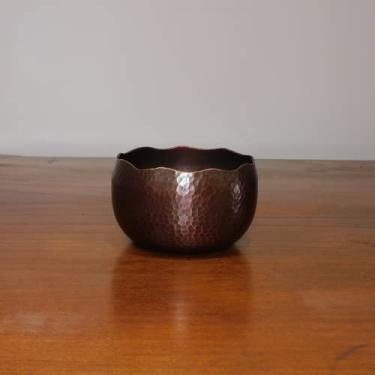 Imagem de Lavagem de chá de cobre puro, lavatório de chá grosso, tigela de lavagem manual de chá, cinzeiro de cobre puro, conjunto de chá de cobre puro, presente de saúde (lavagem de chá irregular pequena)