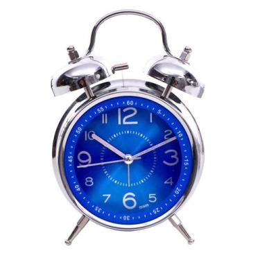 Imagem de Despertador Luminous Twin Bell Anime Non Ticking Analogue - yiweisai